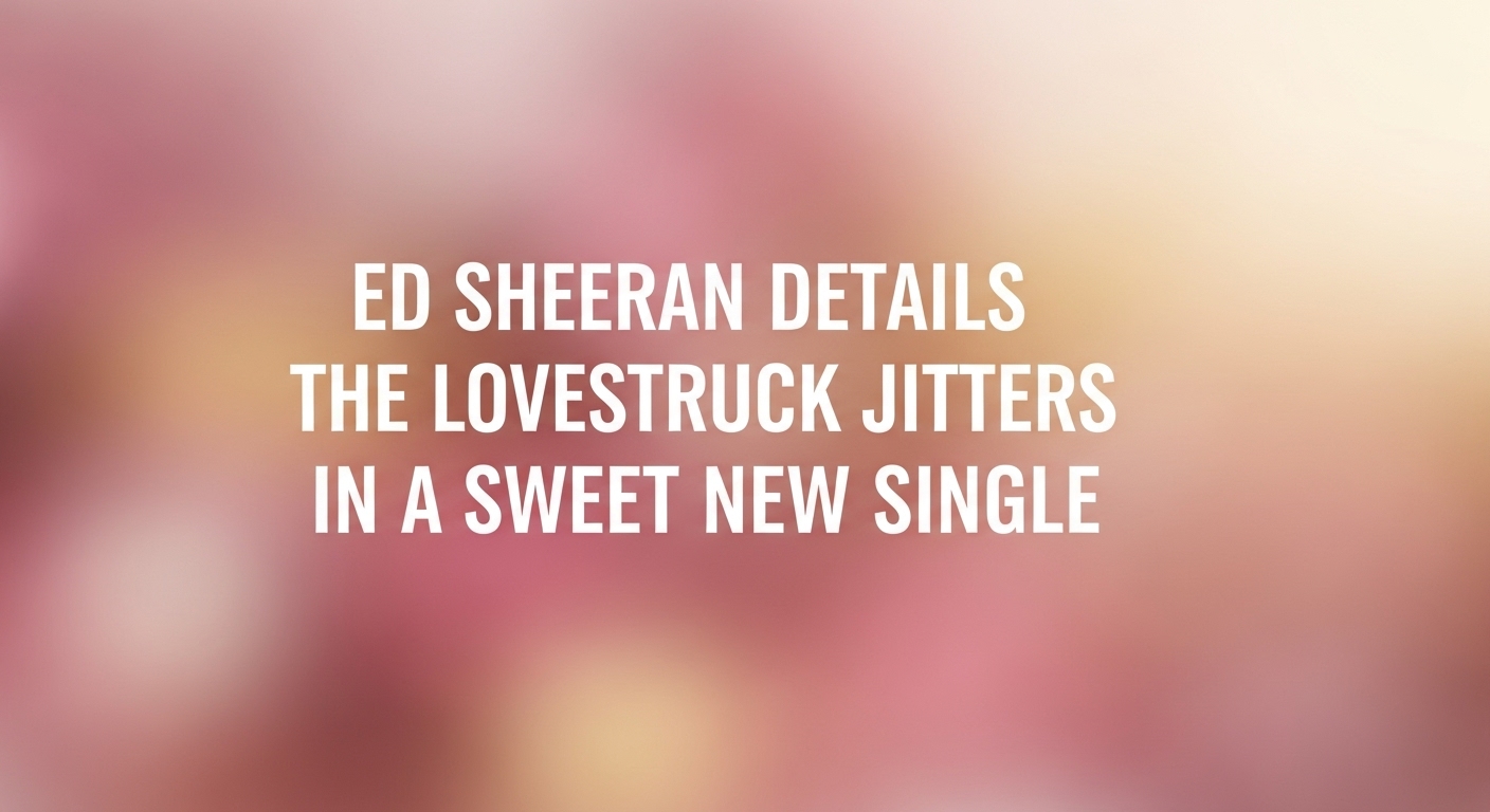 Ed Sheeran Details the Lovestruck Jitters in Sweet New Single